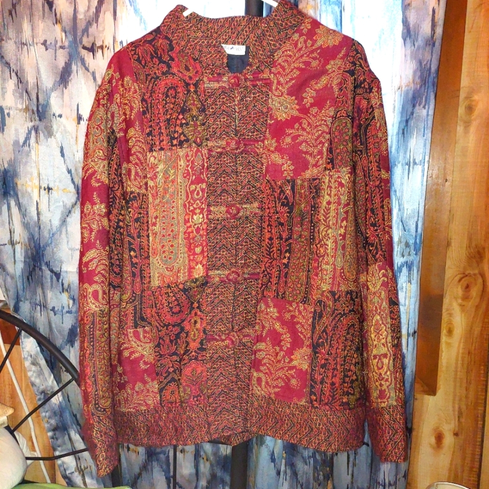 Chinese Inspired White Stag XL(16/18) Dress Jacket